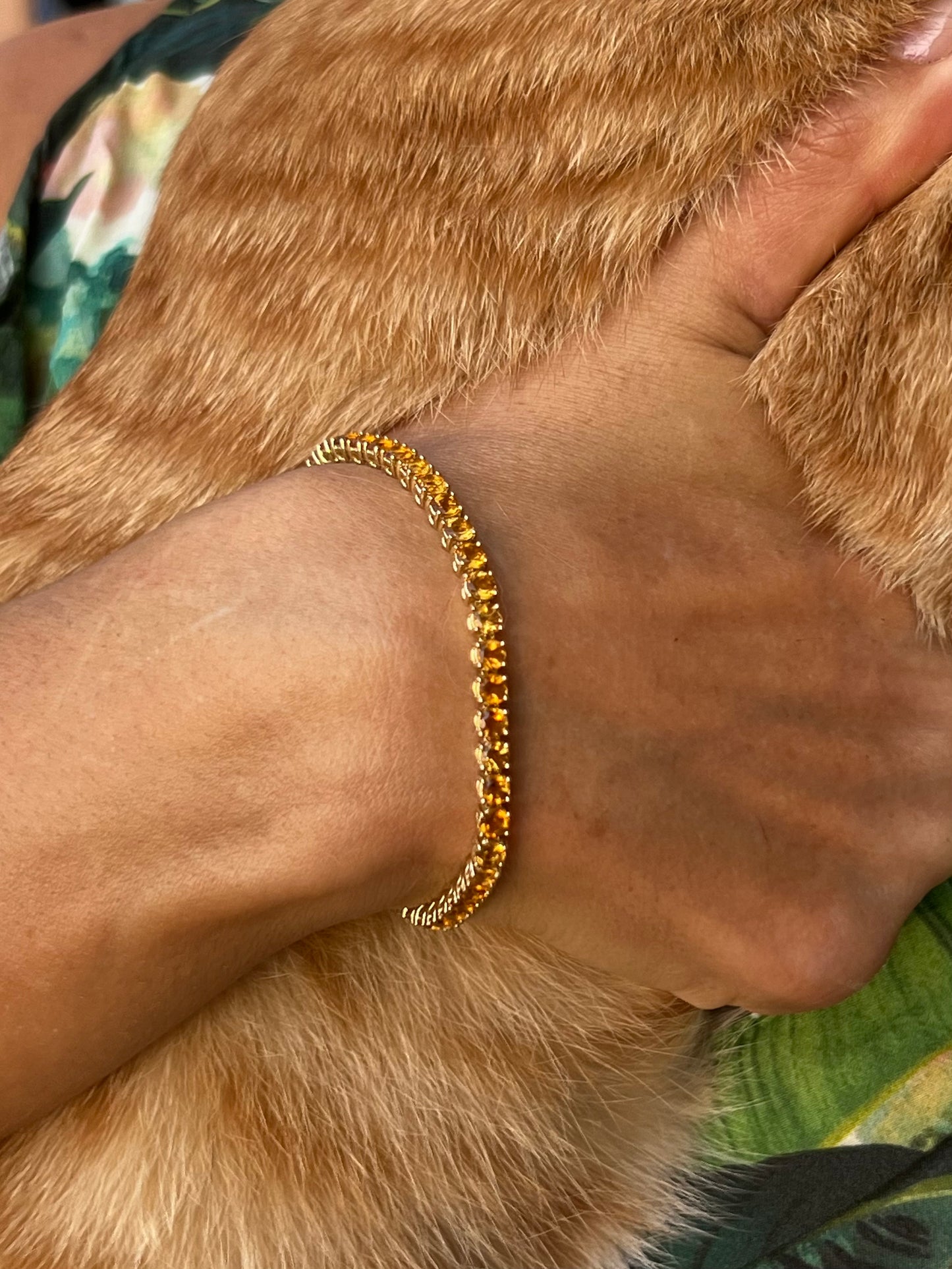 Semi-Precious Tennis Bracelet