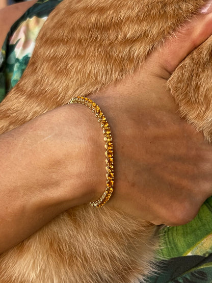Semi-Precious Tennis Bracelet