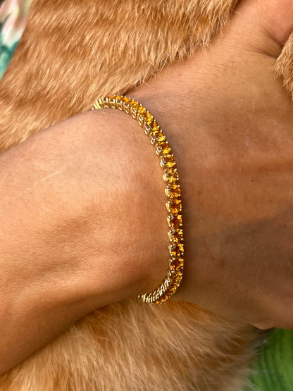 Semi-Precious Tennis Bracelet